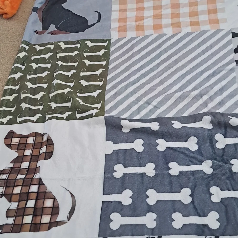 DachshundPatchwork Dog Blanket 50 X 60